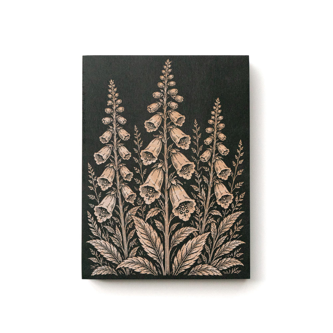 Foxglove Engraved Birch Art Panel