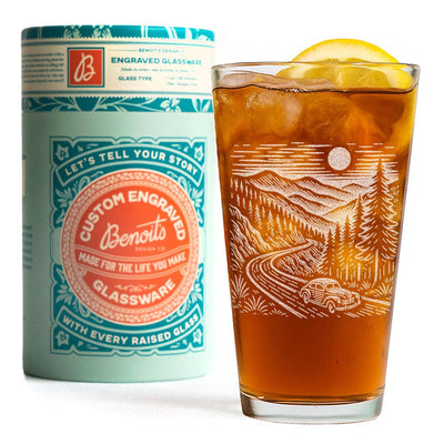 Blue Ridge Parkway Engraved Glasses