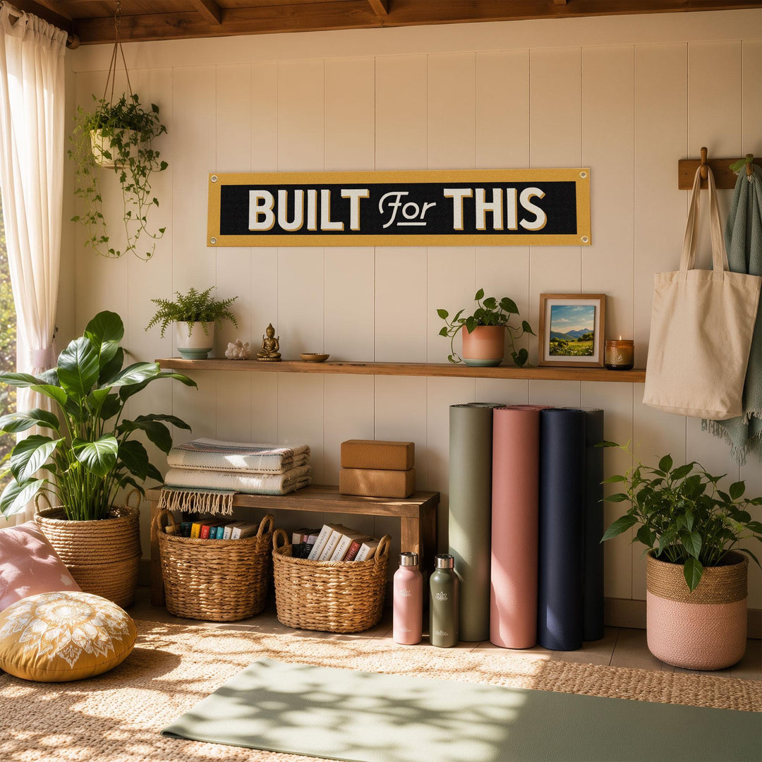 Built For This Felt Banner