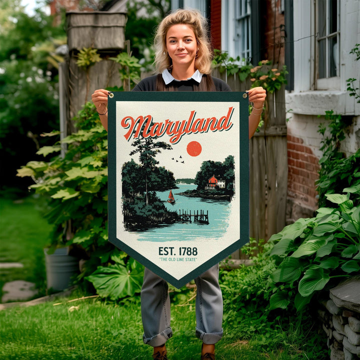 Maryland Felt Camp Flag