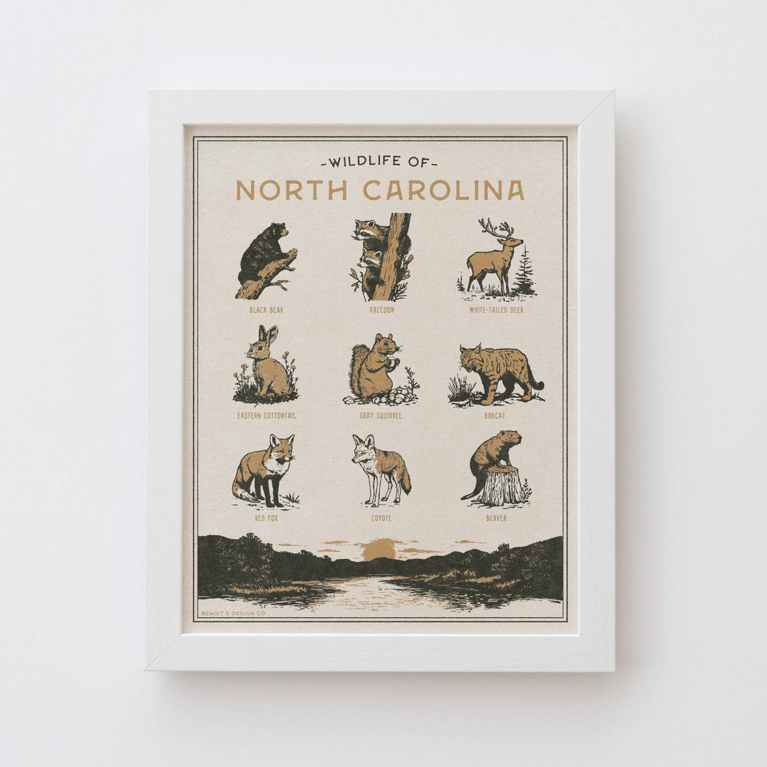 North Carolina Wildlife Print
