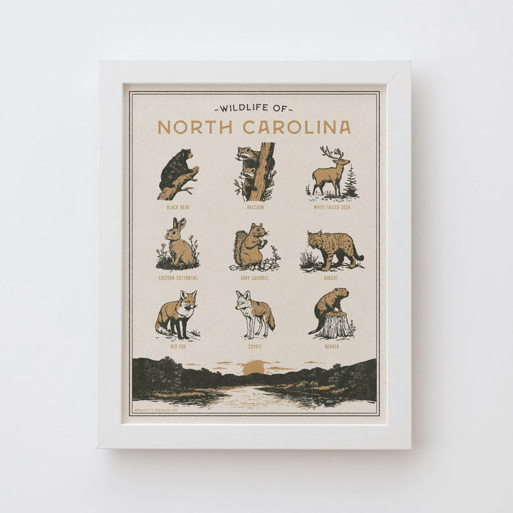 North Carolina Wildlife Print