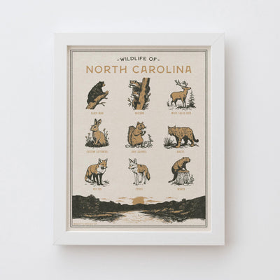 North Carolina Wildlife Print