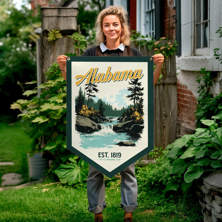 Alabama Felt Camp Flag