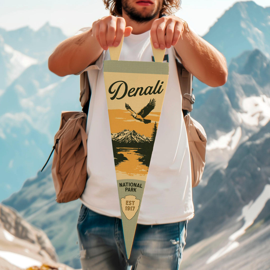Denali National Park Felt Pennant