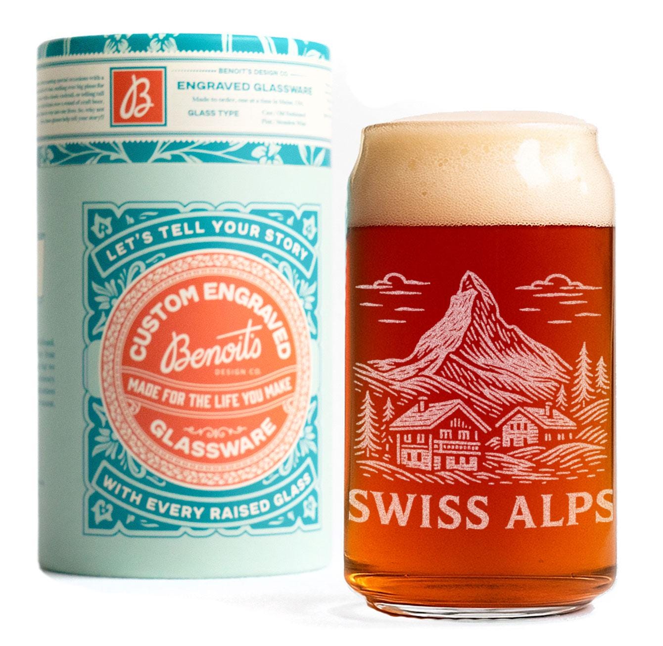 Swiss Alps Glass