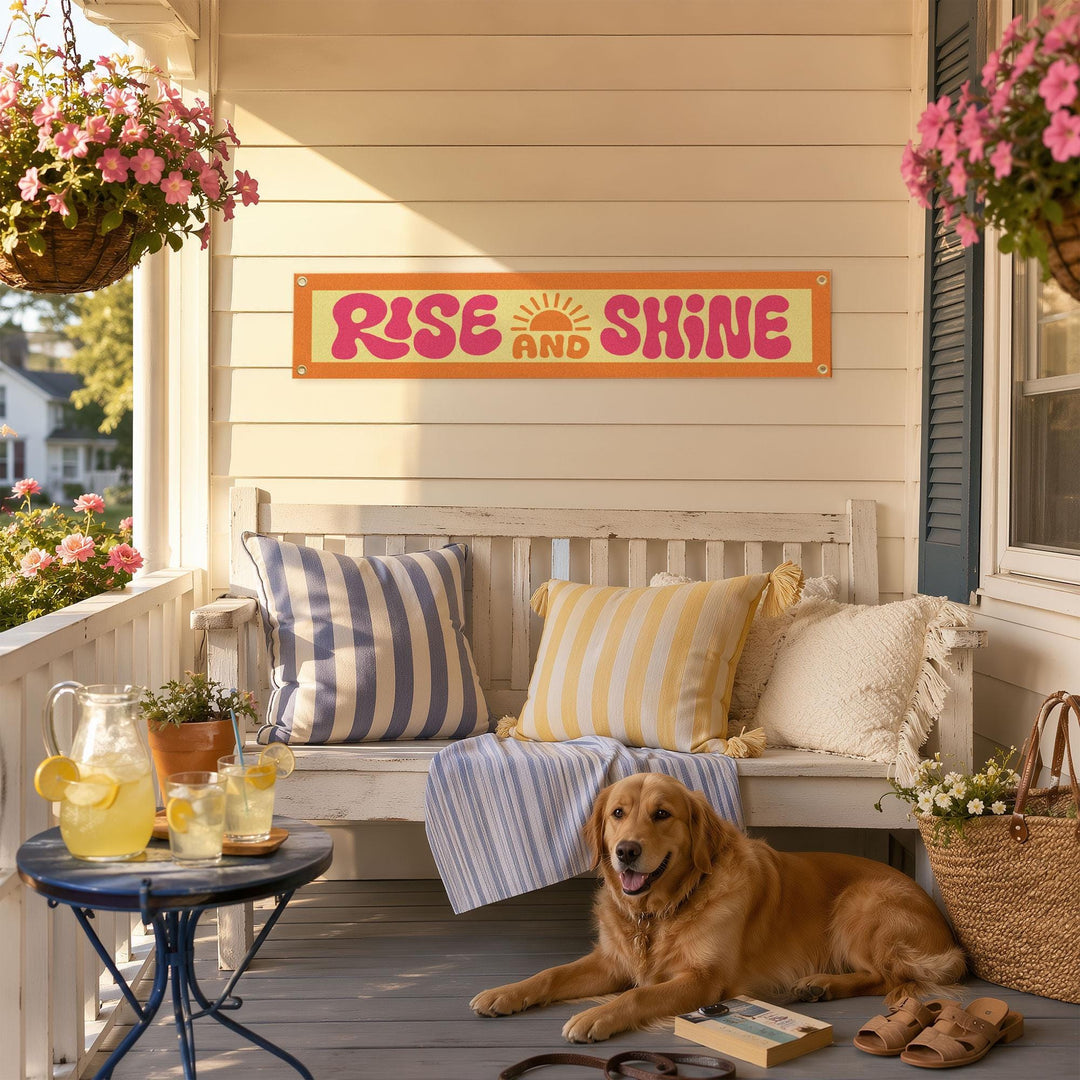 Rise &amp; Shine Felt Banner
