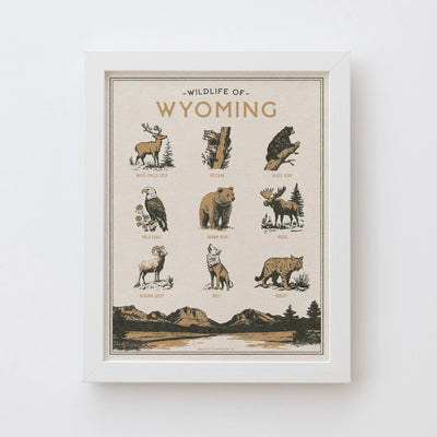 Wyoming Wildlife Print
