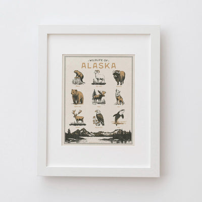 Alaska Wildlife Wall Art Print