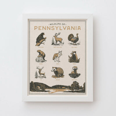 Pennsylvania Wildlife Wall Art Print