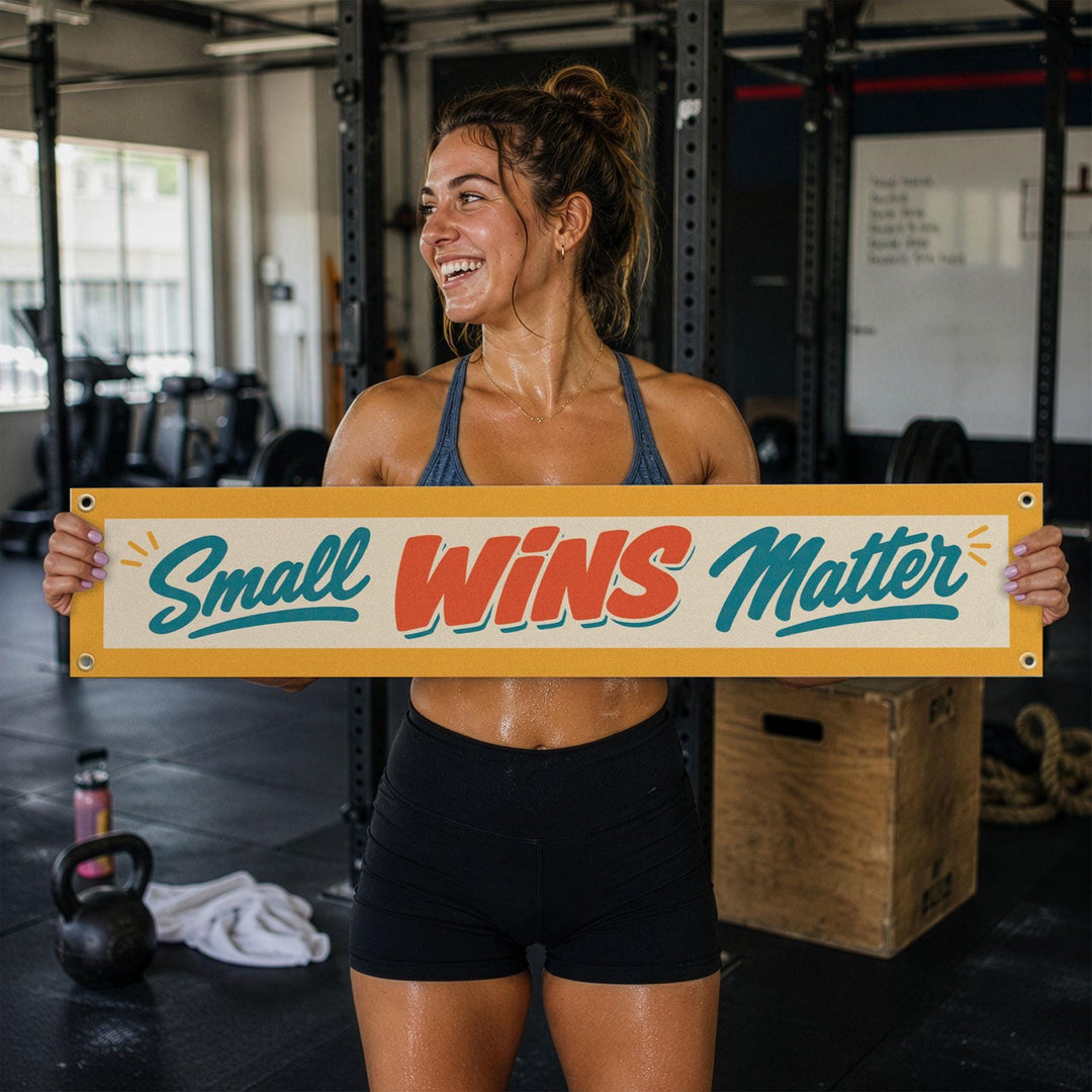 Small Wins Matter Felt Banner
