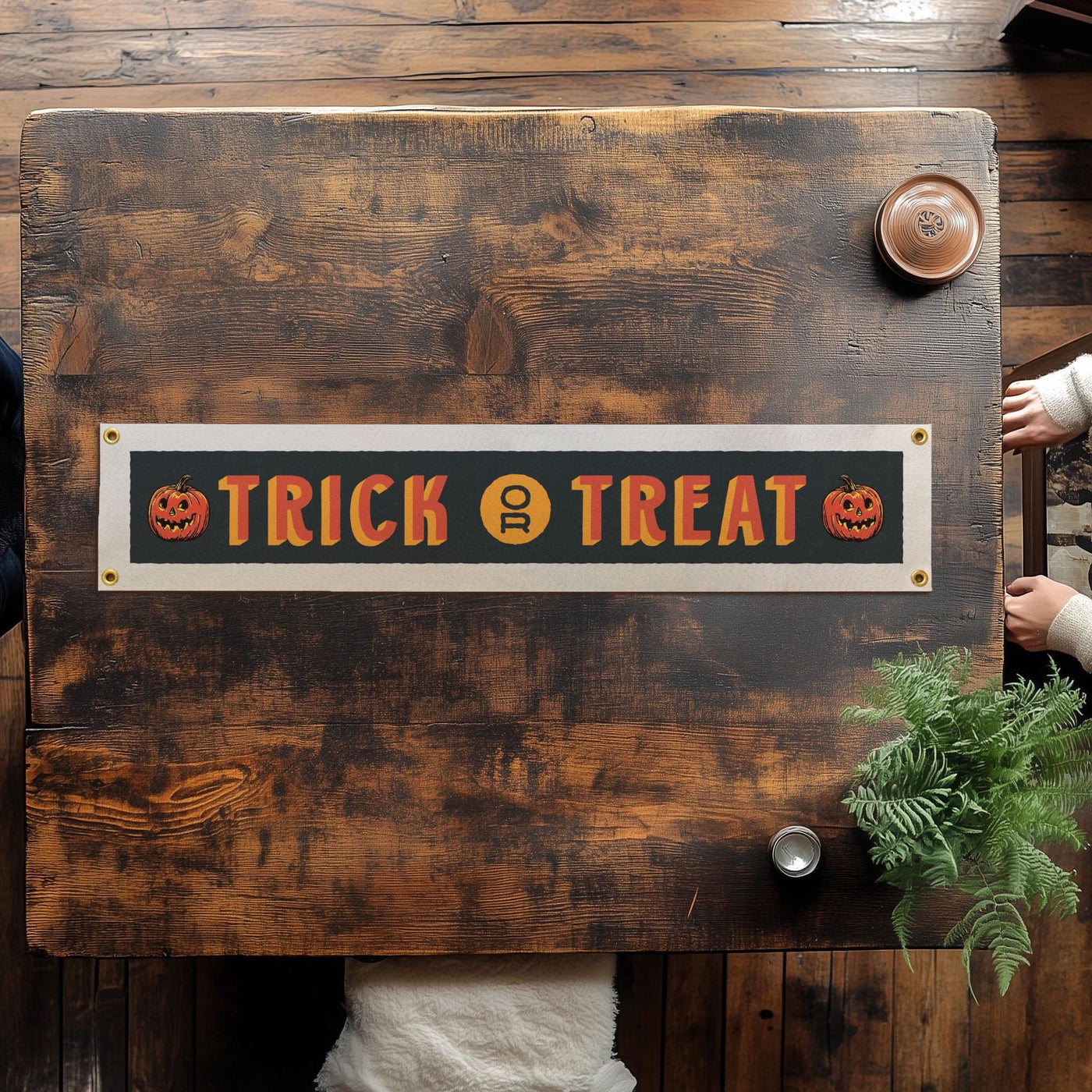 Trick or Treat Felt Sign Banner