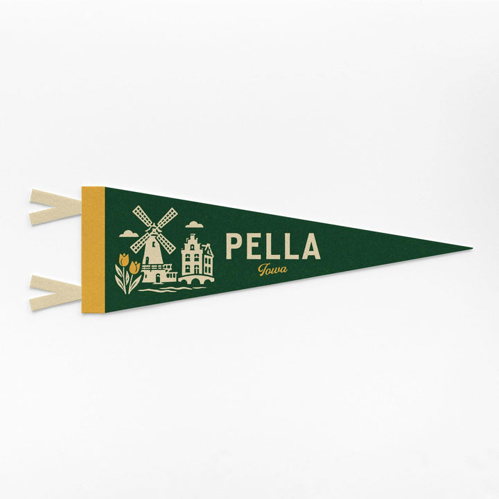 Pella Iowa Felt Pennant