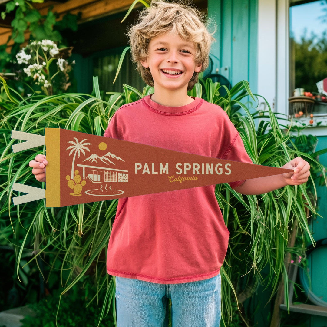 Palm Springs California Felt Pennant