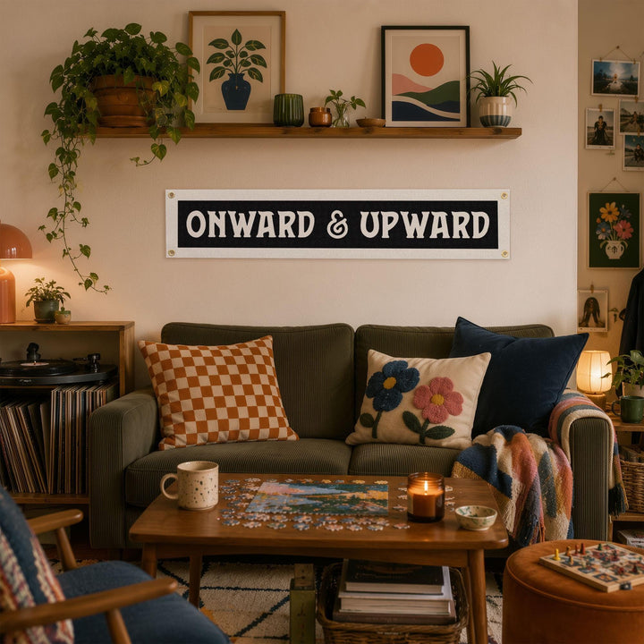 Onward &amp; Upward Felt Banner