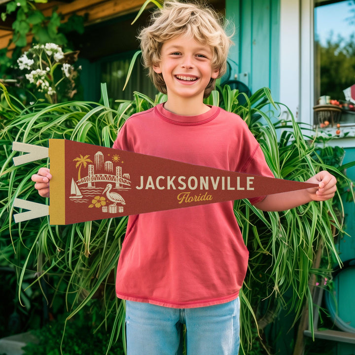 Jacksonville Florida Felt Pennant