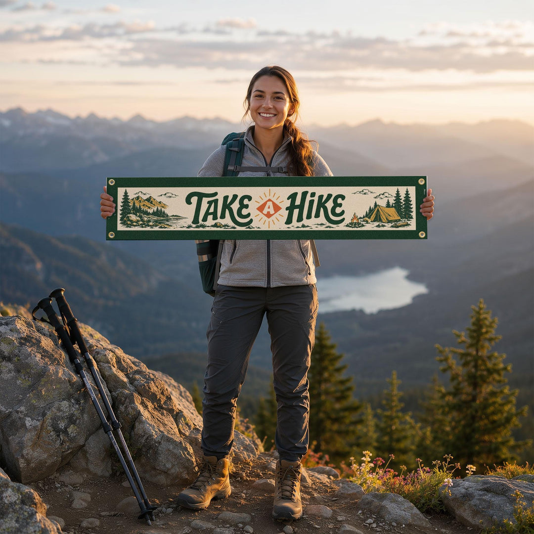Take A Hike Felt Banner