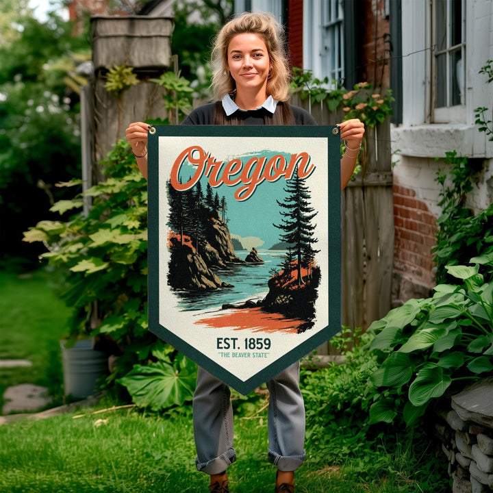 Oregon Felt Camp Flag