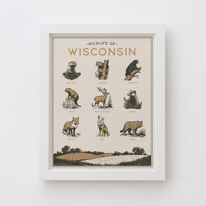 Wisconsin Wildlife Print