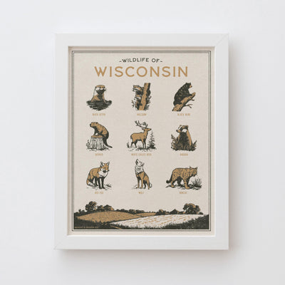 Wisconsin Wildlife Print