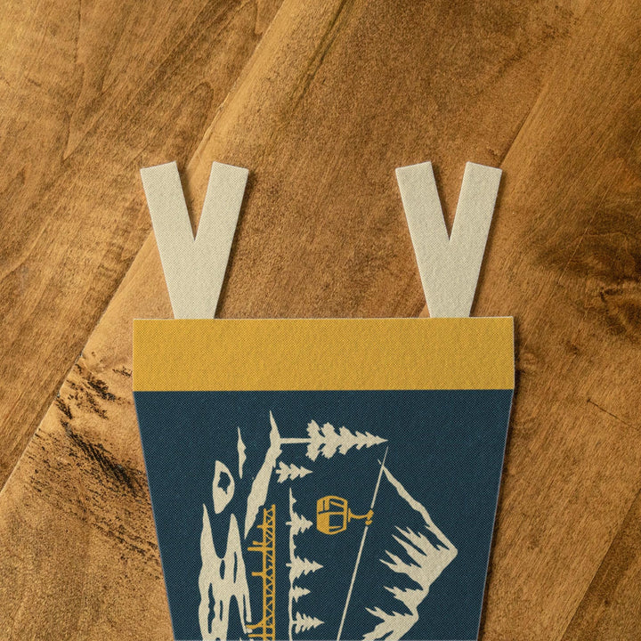 Carrabassett Valley Maine Felt Pennant