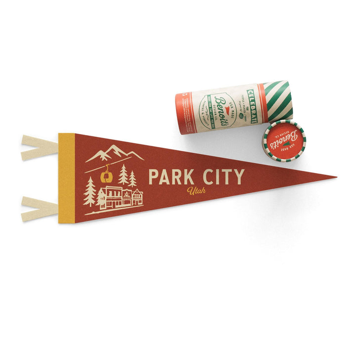 Park City Utah Felt Pennant