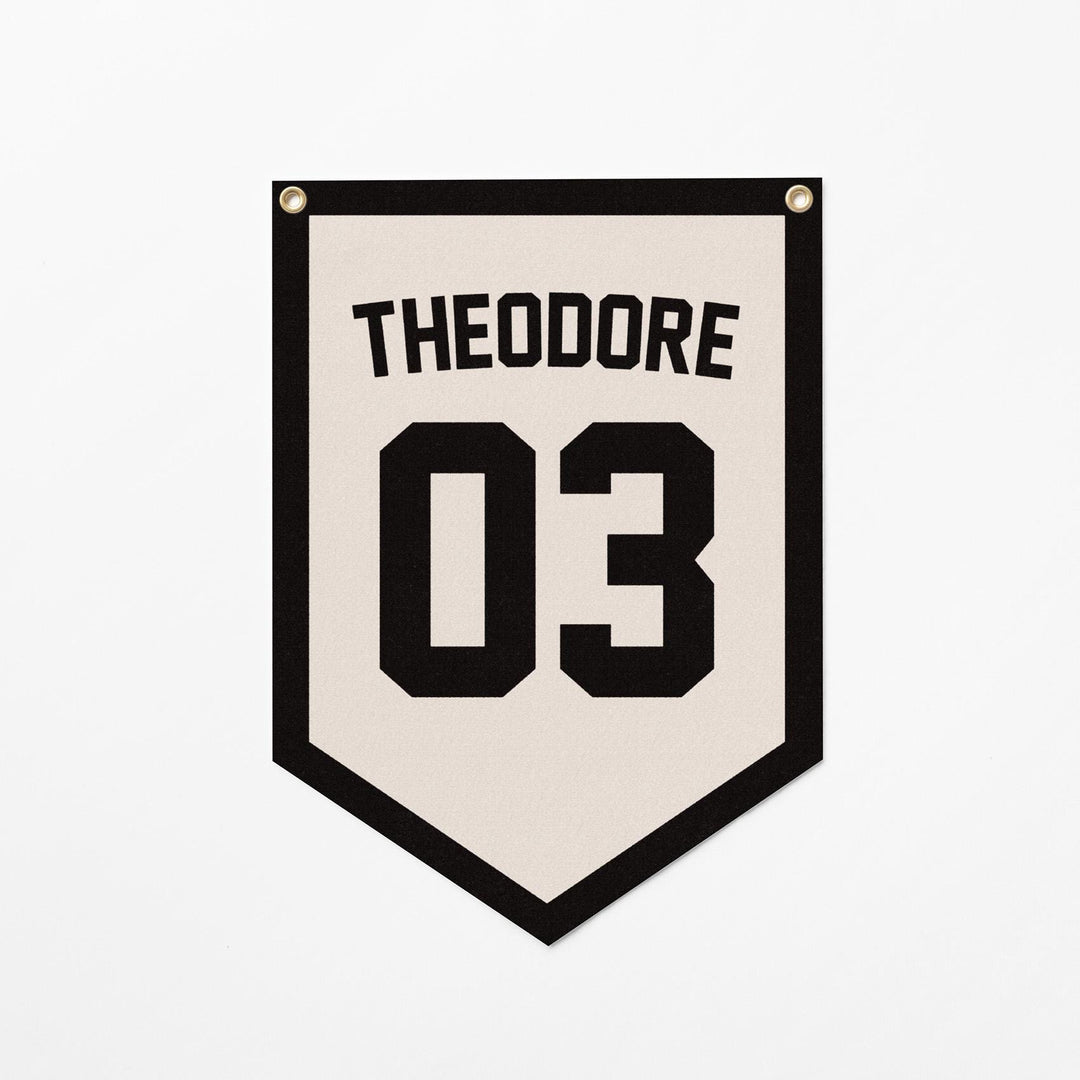 Custom Sports Jersey Style Felt Camp Banner