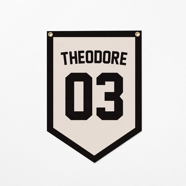 Custom Sports Jersey Style Felt Camp Banner