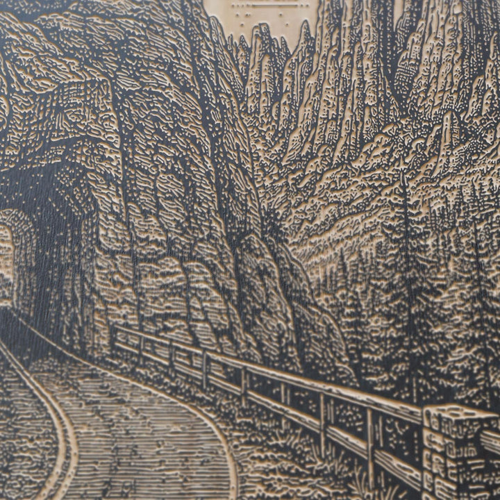 Custer State Park Engraved Birch Art Panel