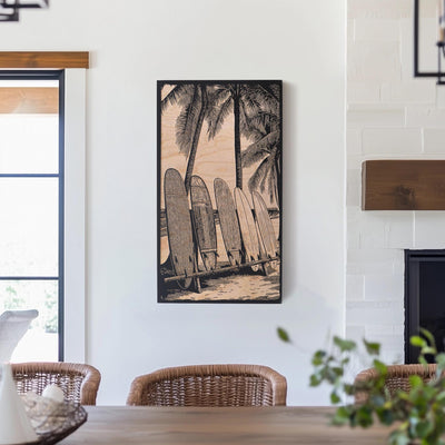 Surf Boards and Palm Trees Wall Art