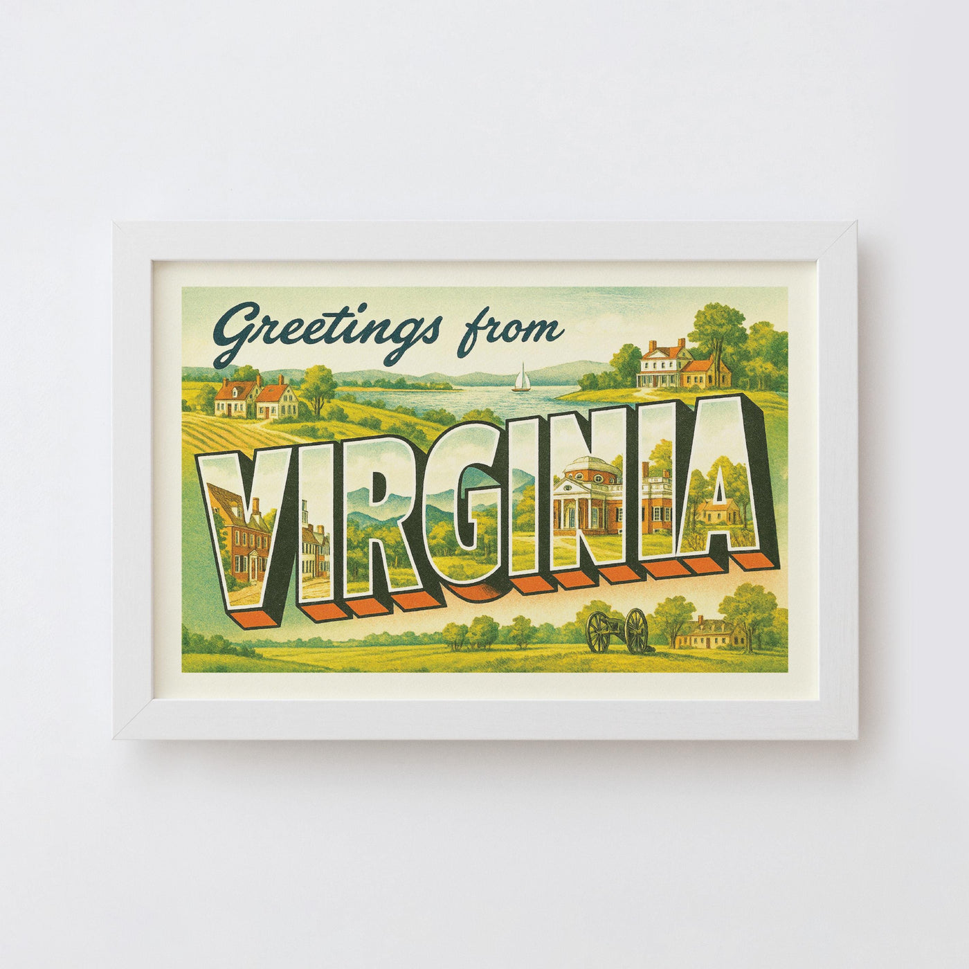 Virginia Postcard Art Print