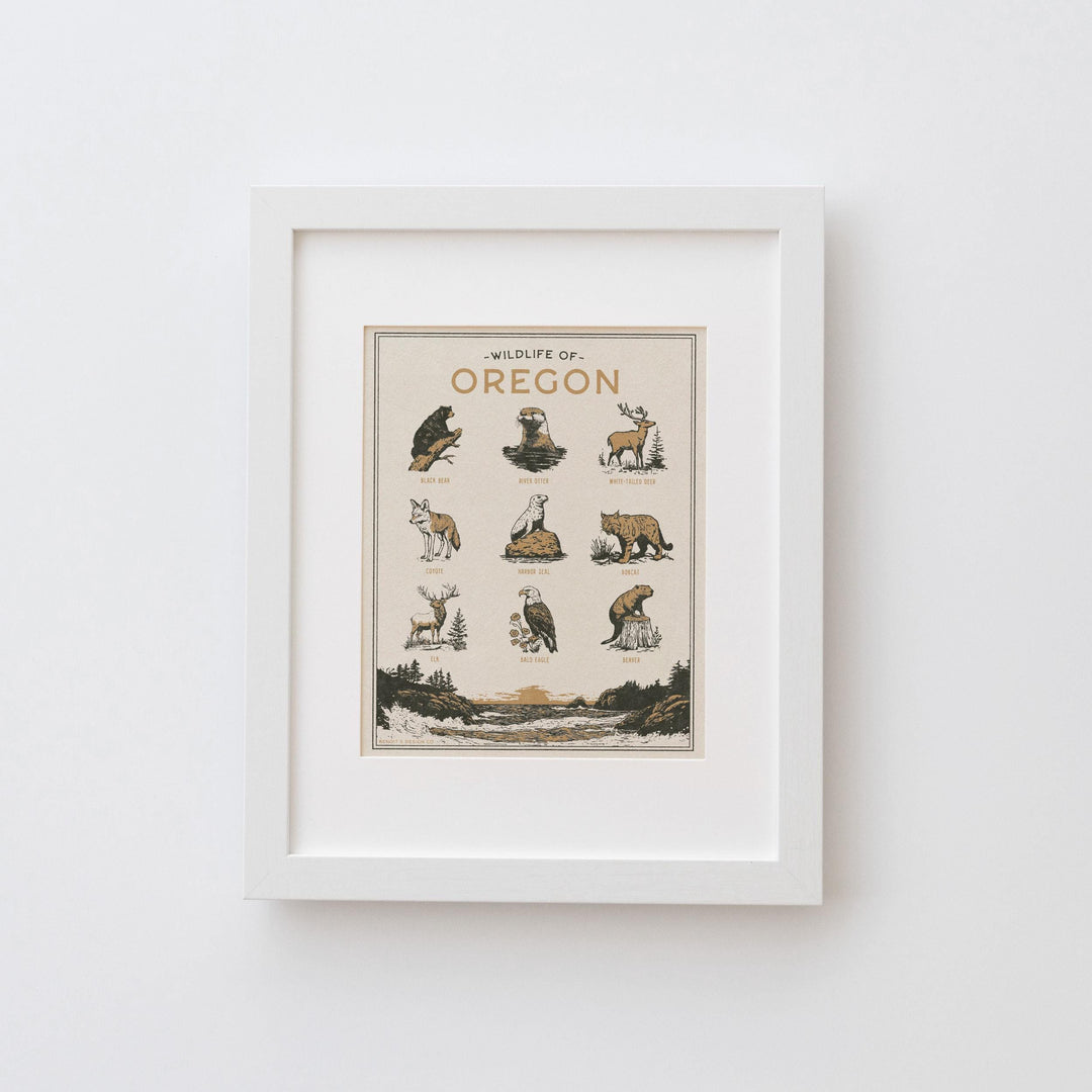 Oregon Wildlife Print