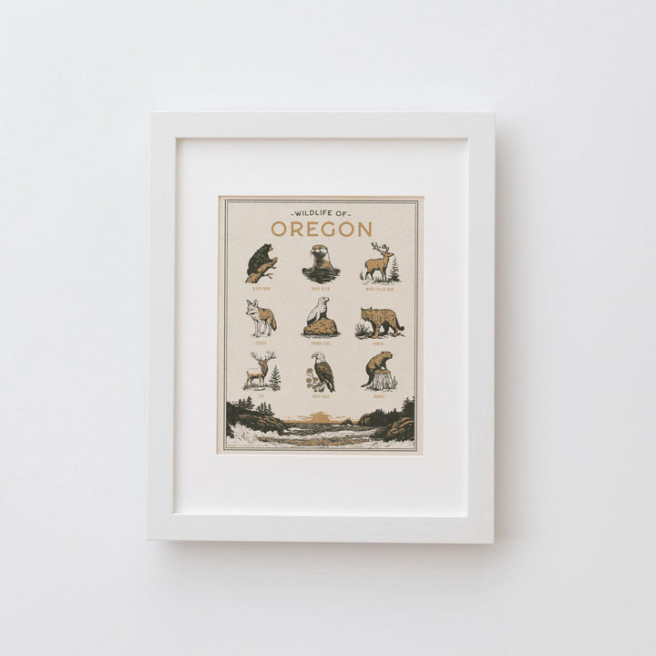 Oregon Wildlife Print