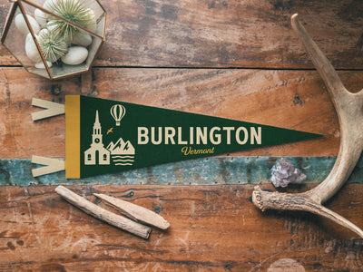 Burlington Vermont Felt Pennant