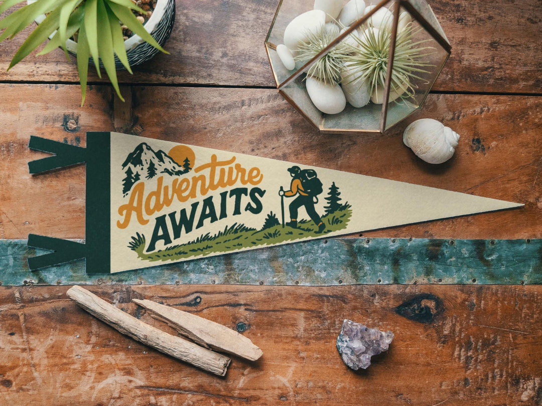 Adventure Awaits Felt Pennant