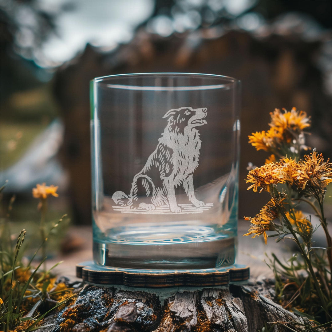 Border Collie Customizable Dog Glasses
