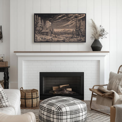 Cabin in Alaskan Wilderness Wall Art