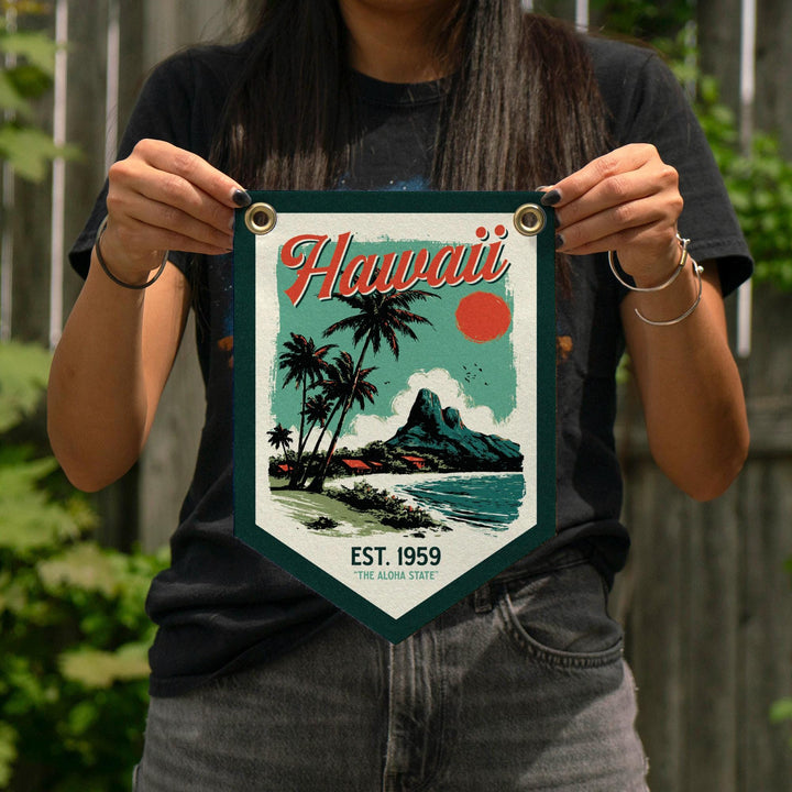 Hawaii Felt Camp Flag