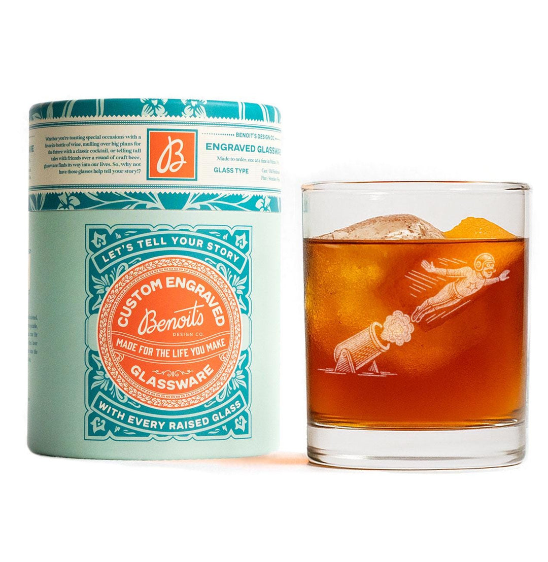 Human Cannonball Glasses
