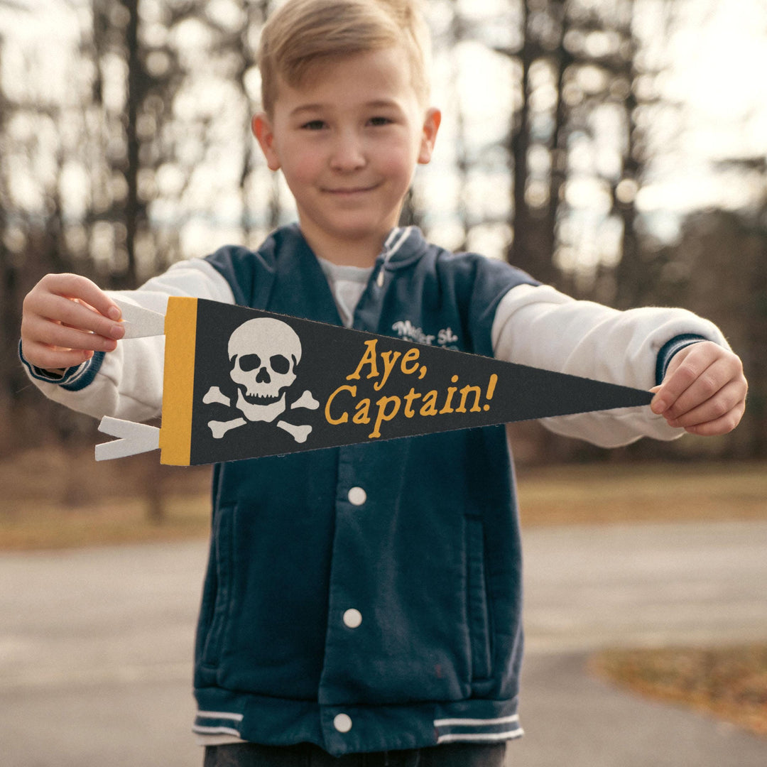 Aye Captain Felt Pennant