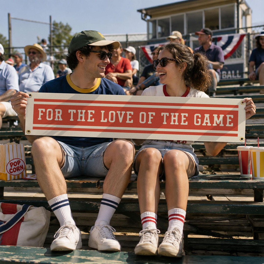 For the Love of the Game Felt Banner