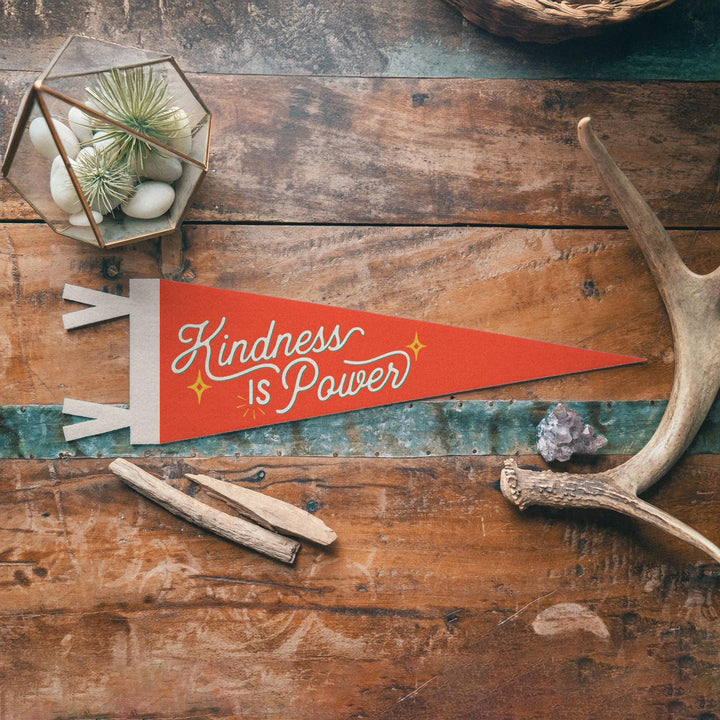 Kindness Is Power Felt Pennant