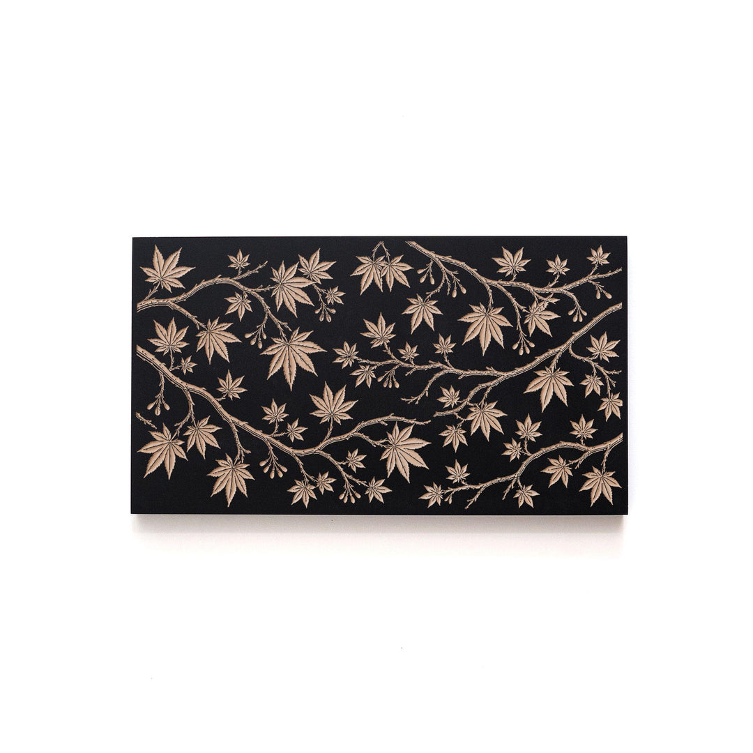 Japanese Maple Engraved Birch Art Panel