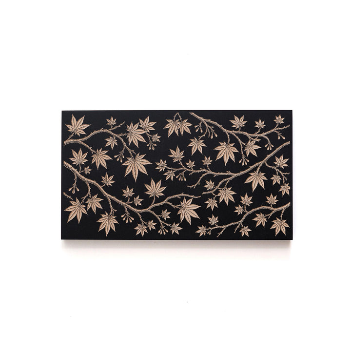 Japanese Maple Engraved Birch Art Panel