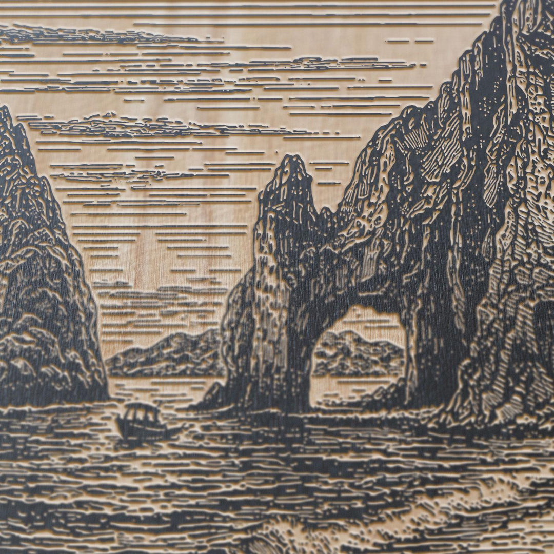El Arco Cabo Engraved Birch Art Panel