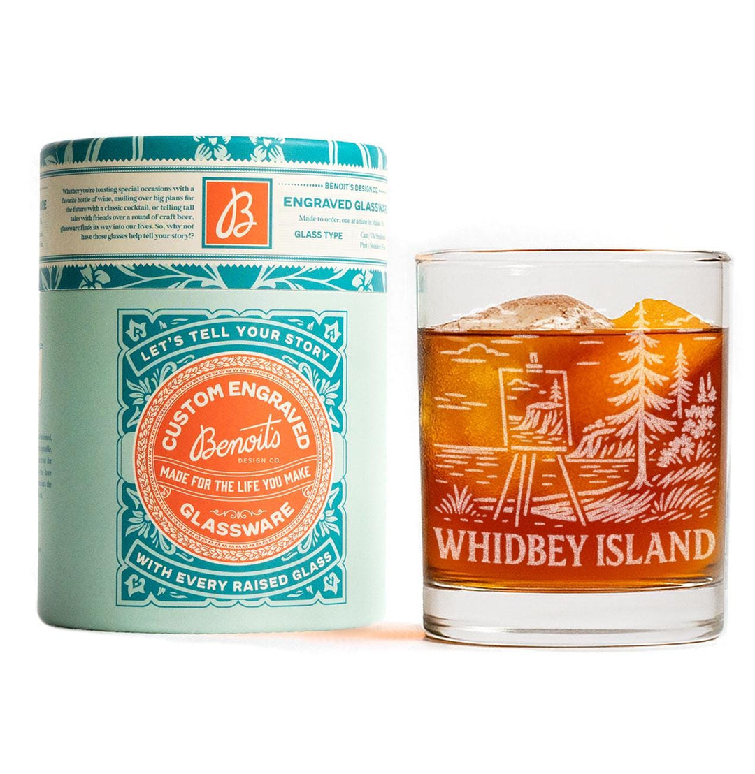 Whidbey Island Washington Glasses