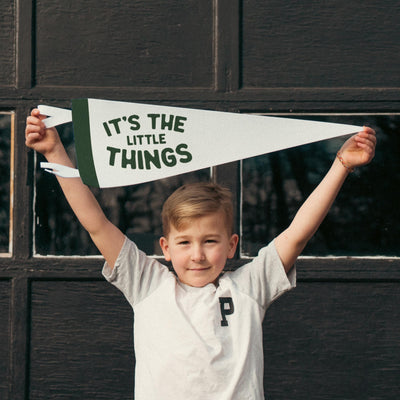 It's the Little Things Felt Pennant