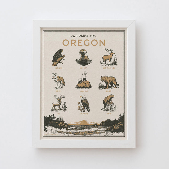 Oregon Wildlife Print