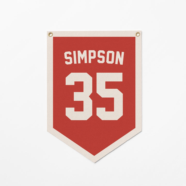 Custom Sports Jersey Style Felt Camp Banner
