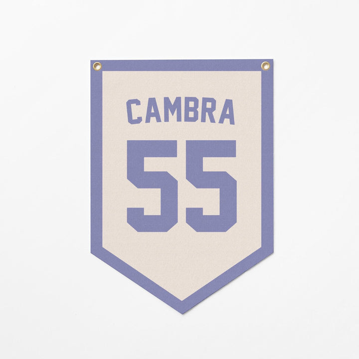Custom Sports Jersey Style Felt Camp Banner